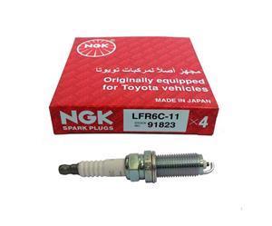 شمع موتور  دو پلاتین  ان جی کا  ( دست 4 عددی )   LFR6C- 11   NGK